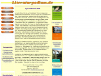 literaturpodium.de Webseite Vorschau