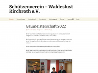 waldeslustschuetzen-kirchroth.de Webseite Vorschau