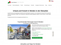 weiden-tourismus.info Webseite Vorschau