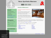 neue-apotheke-meerane.de Webseite Vorschau