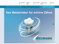 neumann-dentallabor.de Webseite Vorschau