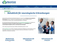 neurocare.at Webseite Vorschau