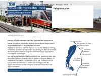 neusiedlerseebahn.at Webseite Vorschau