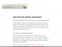 neutraublinger-anzeiger.de Webseite Vorschau