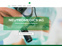 neutromedics.ch Webseite Vorschau