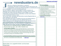 newsbusters.de Webseite Vorschau