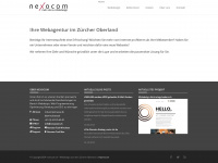 nexocom.ch Webseite Vorschau