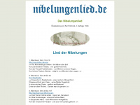 nibelungenlied.de Webseite Vorschau
