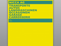 nicca.ch Webseite Vorschau