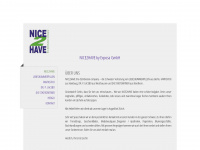 nice2have.ch Webseite Vorschau