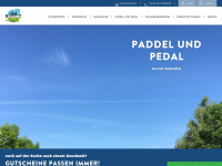 paddel-und-pedal.de Webseite Vorschau