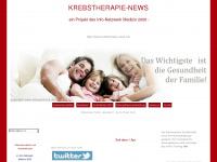 krebstherapie-news.info Webseite Vorschau