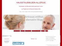 hausstaubmilbenallergie.medizin-2000.de Webseite Vorschau