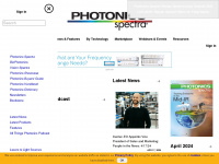 photonics.com Webseite Vorschau