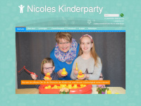 nicoles-kinderparty.de Webseite Vorschau
