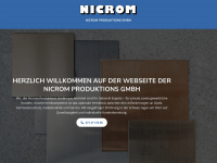 nicrom.ch Webseite Vorschau