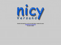 nicy-versand.de Webseite Vorschau