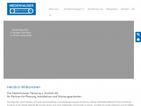 niederhauser-ag.ch Webseite Vorschau