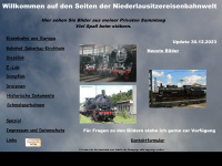 niederlausitzereisenbahnwelt.de Webseite Vorschau