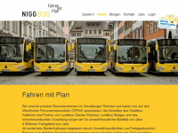 niggbus.at Webseite Vorschau