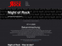 nightofrock.de Webseite Vorschau