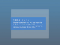 nika-kabel.de Webseite Vorschau