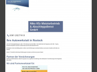 niko-kfz.de Webseite Vorschau