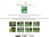 nlc-badminton.de Webseite Vorschau