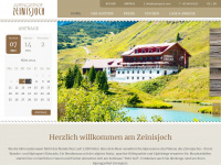zeinisjoch.com Webseite Vorschau