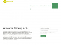 re-source.com Webseite Vorschau