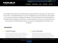 nomex.at Webseite Vorschau
