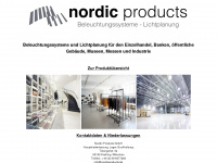 nordicproducts.de Webseite Vorschau