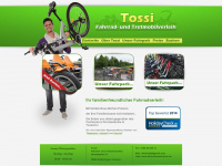 fahrradverleih-tossi.de Webseite Vorschau