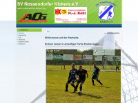 nossendorfer-kickers.de Webseite Vorschau