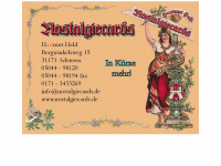 nostalgiecards.de Webseite Vorschau