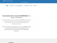 notar-weinberger.at Webseite Vorschau