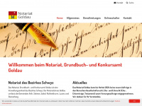 notariat-goldau.ch Webseite Vorschau