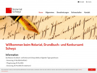 notariat-schwyz.ch Webseite Vorschau