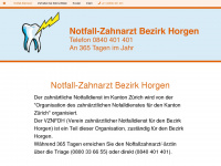 notfall-zahnarzt-zuerichsee.ch Webseite Vorschau