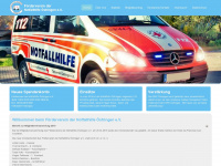 notfallhilfe-oestringen.de Webseite Vorschau