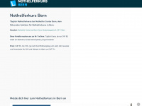 nothelferkurs-bern.ch Webseite Vorschau