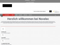 novelec.ch Webseite Vorschau