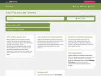 npo-jobs.ch Webseite Vorschau