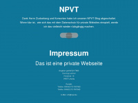 npvt.de Webseite Vorschau