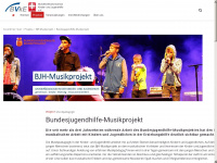 bjh-musikprojekt.de Webseite Vorschau