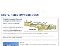 kreta-reiseimpressionen.de Webseite Vorschau