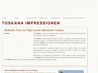 toskana-impressionen.de Webseite Vorschau