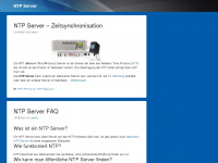 ntp-server.de Webseite Vorschau