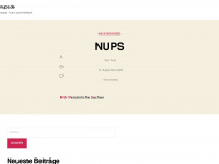 nups.de Webseite Vorschau