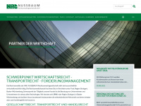 nussbaum-legal.de Webseite Vorschau